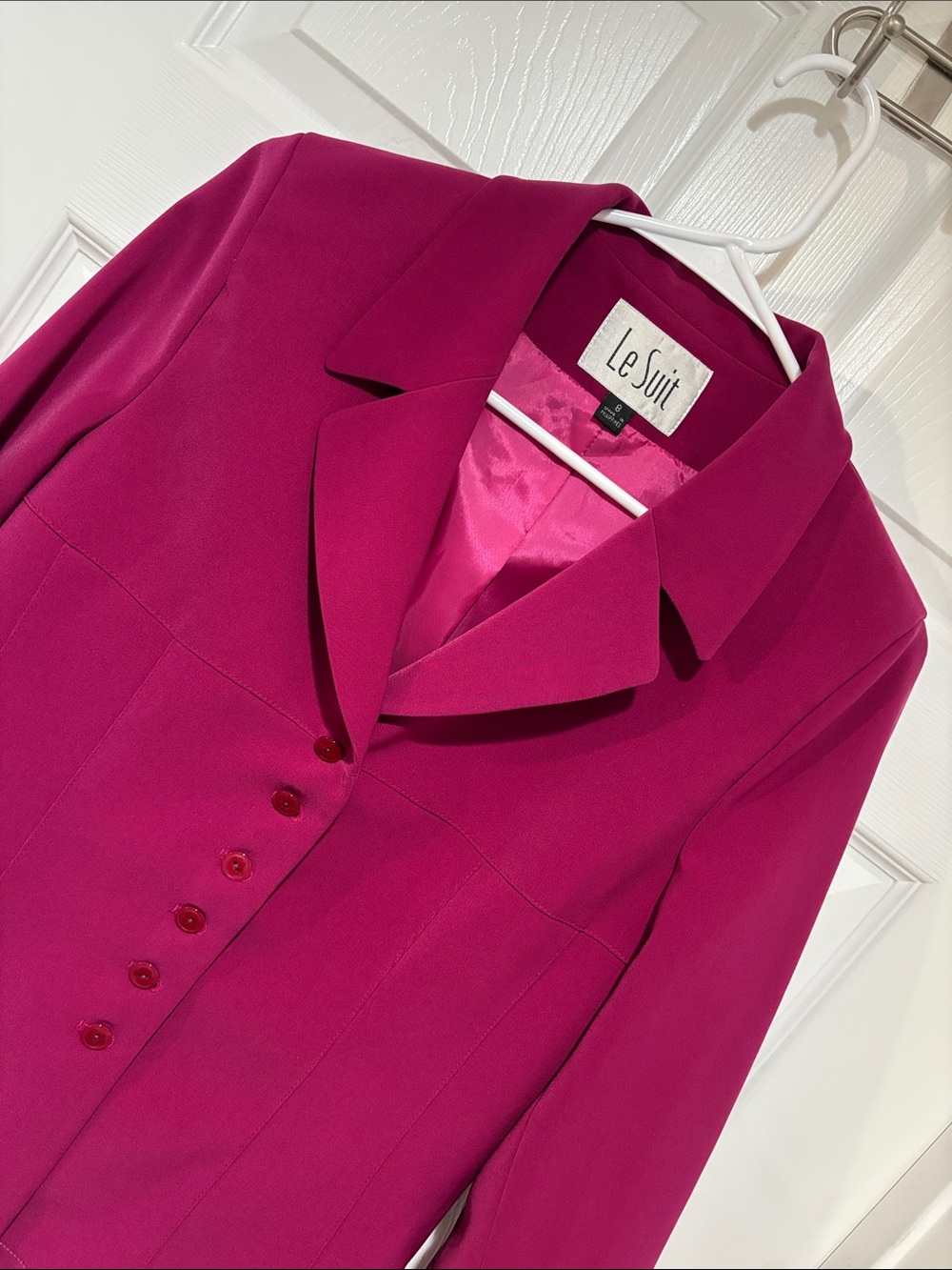 LE SUIT Vibrant Fuschia Women's Blazer